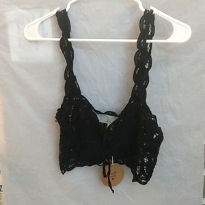 Honey punch knit halter top.